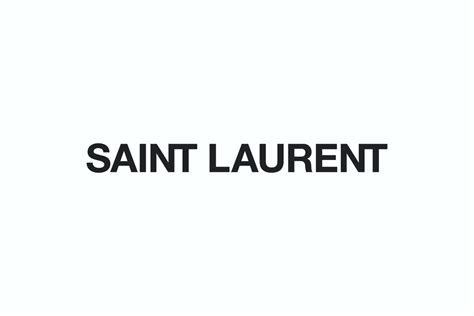 saint laurent logo font